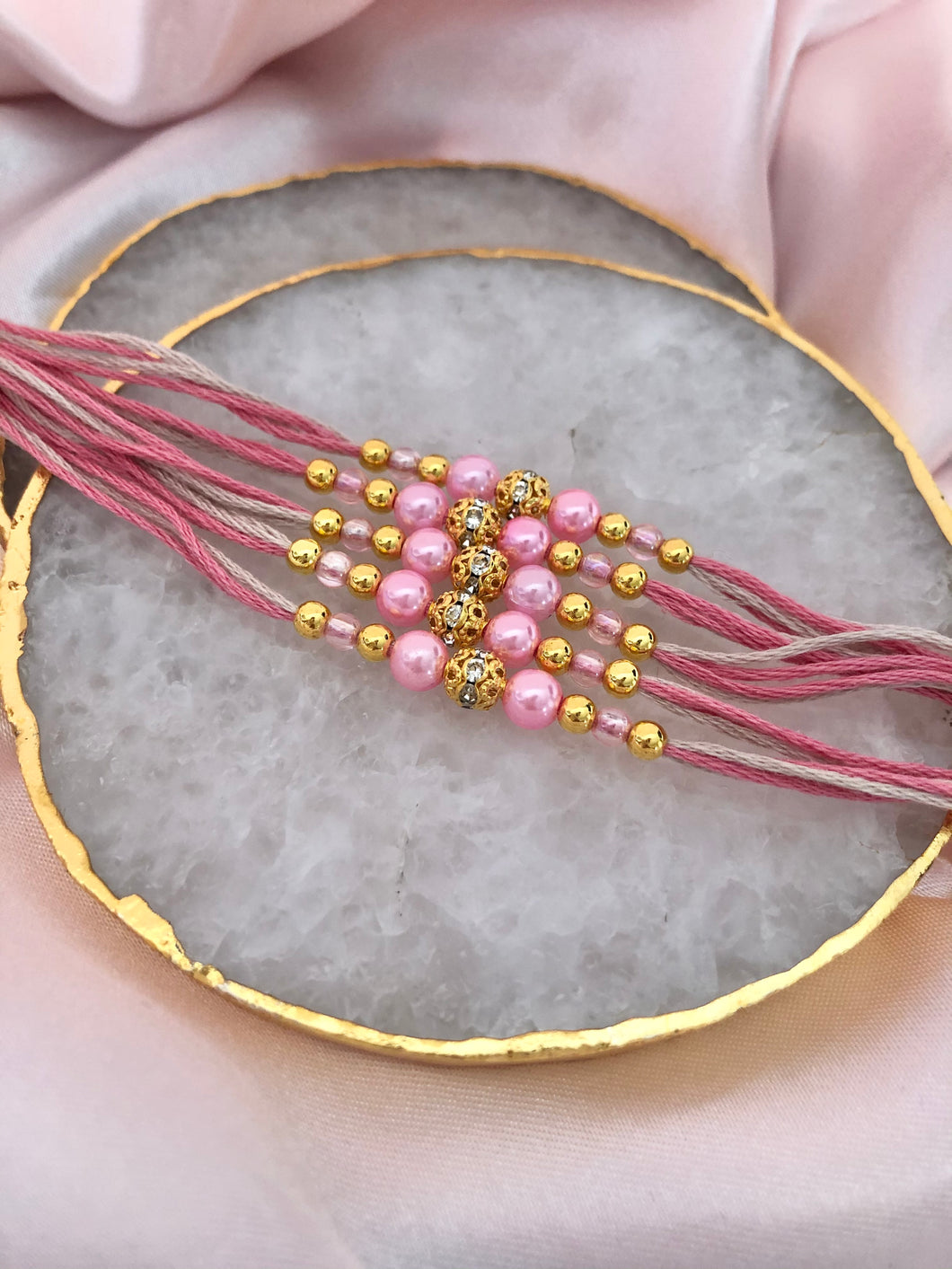 Wedding Ganneh - Ganna / Mauli Pink Thread