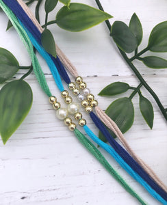 Note of Love Simple Pearl Rakhi / Rakhri