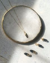 Load image into Gallery viewer, Mini Spike Smoky Quartz Crystal Necklace
