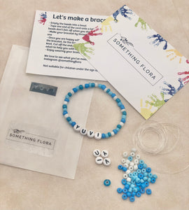 Blue & White - DIY Personalised Bracelet Kit