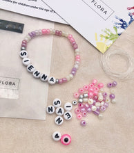 Load image into Gallery viewer, Pastel Pink/Purple - DIY Personalised Bracelet Kit
