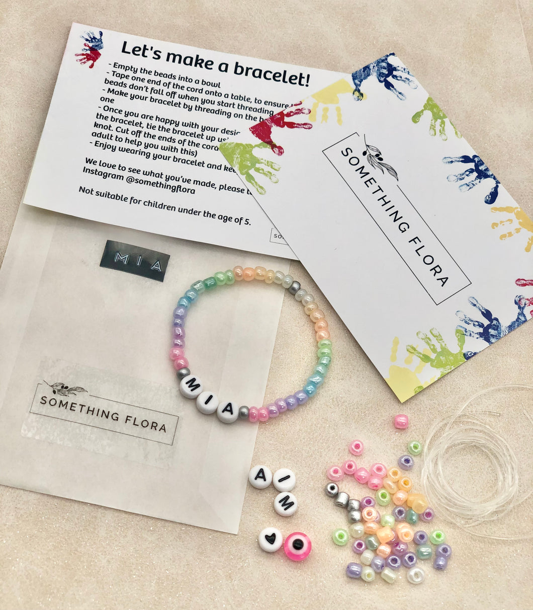 Pastel Rainbow - DIY Personalised Bracelet Kit