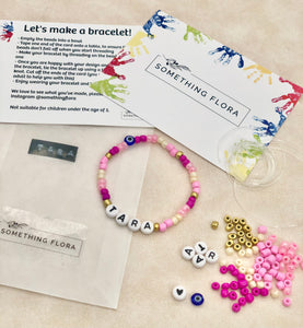 Pink - DIY Personalised Bracelet Kit