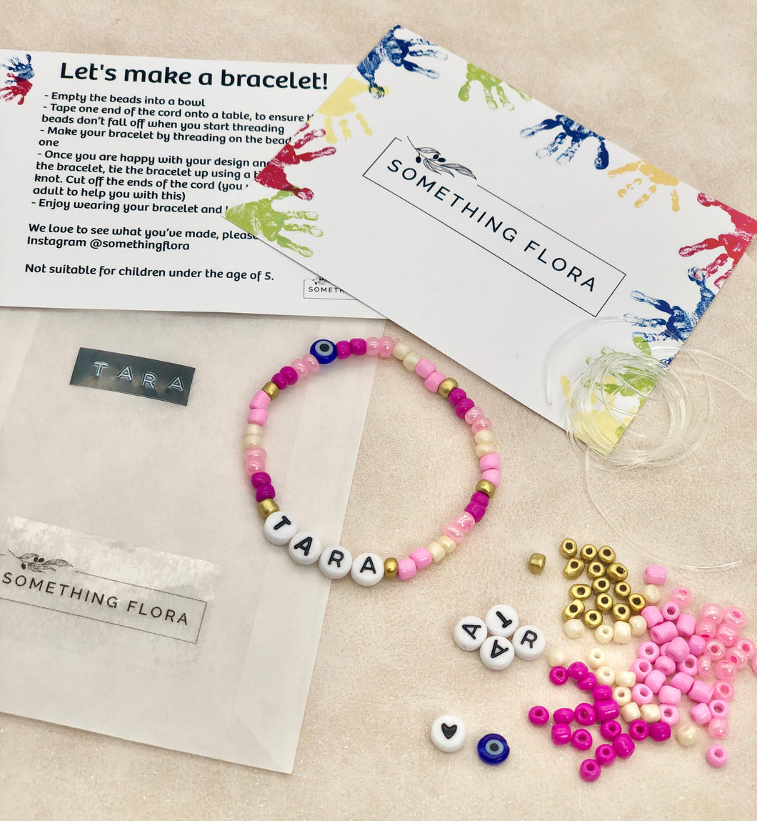 Pink - DIY Personalised Bracelet Kit