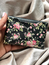 Load image into Gallery viewer, Black Floral Pouch
