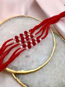 Wedding Ganneh - Ganna / Mauli Pearl Red Thread