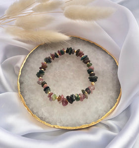 Multi-Coloured Tourmaline Bracelet