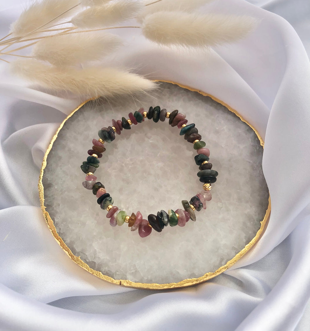 Multi-Coloured Tourmaline Bracelet