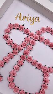 Personalised Ik Onkar Floral Frame