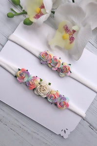 Limited Edition Rainbow Flower Headband