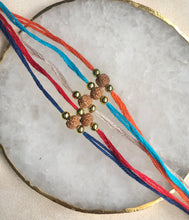Load image into Gallery viewer, Note of Love Rudraksha Rakhi / Rakhri
