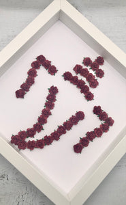 Ganesh Ji Floral White Frame