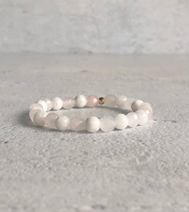 Moonstone & Rose Quartz Bracelet