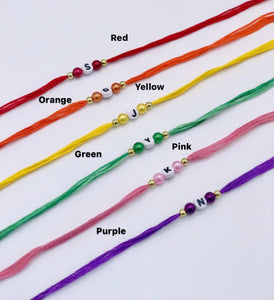 Sisters Note of Love Personalised Initial Rakhi / Rakhri