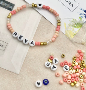 Peach - DIY Personalised Bracelet Kit