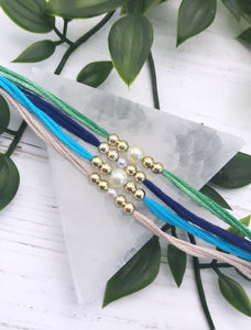 Note of Love Simple Pearl Rakhi / Rakhri
