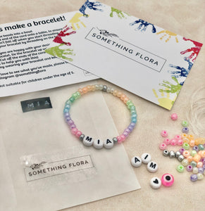 Pastel Rainbow Tell Your Story - Bead Bracelet Making Kit — Bird