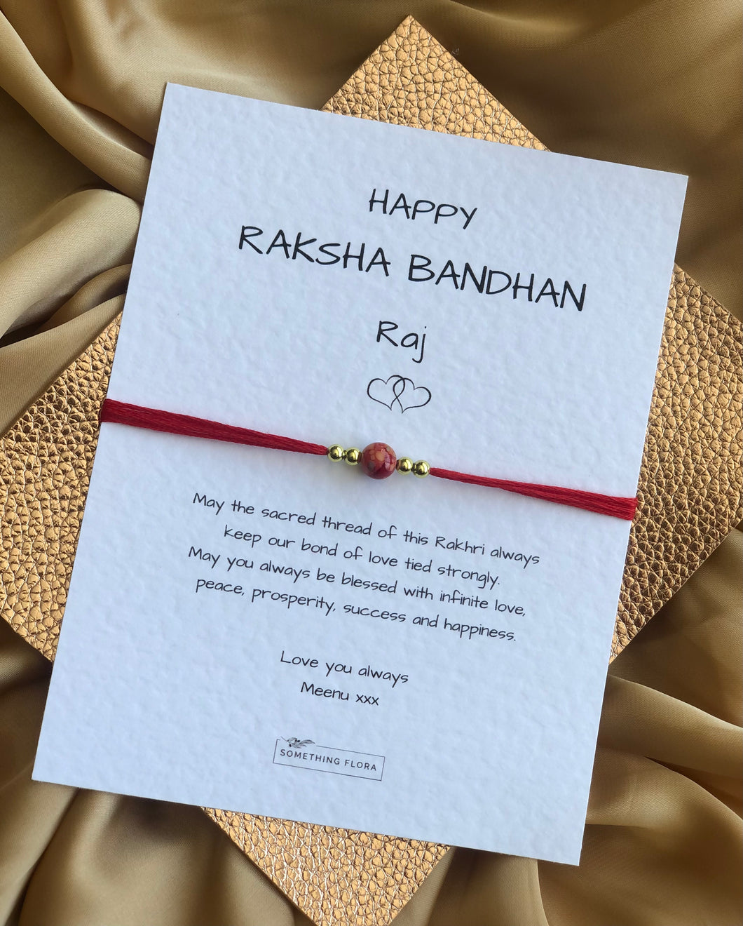 Note of Love Marble Effect Rakhi / Rakhri
