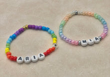 Load image into Gallery viewer, Mini Beads Personalised Bracelet - Rainbow
