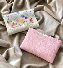 Load image into Gallery viewer, Clear Multi-Colour Floral Pouch

