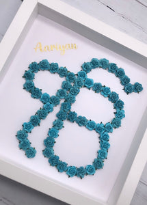 Personalised Ik Onkar Floral Frame