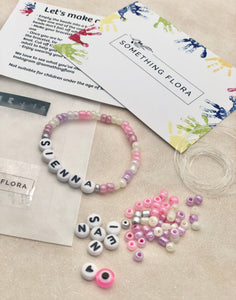 Pastel Pink/Purple - DIY Personalised Bracelet Kit