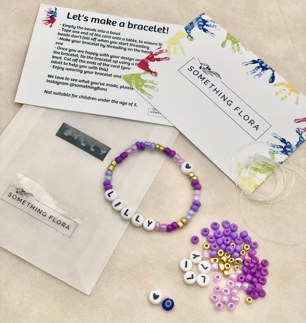 Purple - DIY Personalised Bracelet Kit
