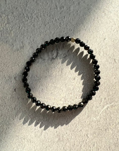 Dainty Black Tourmaline Bracelet
