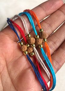 Note of Love Rudraksha Rakhi / Rakhri